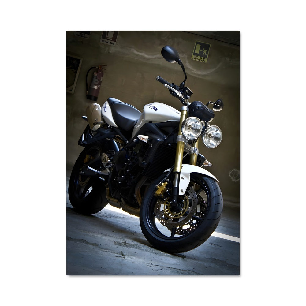 Poster élégant Street Triple R – affiche Triumph